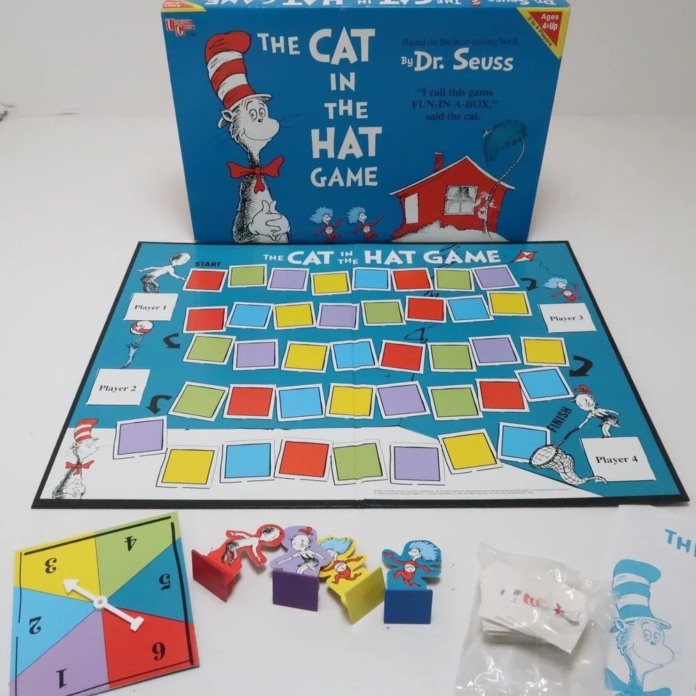 The Cat In The Hat Game Dr Seuss By University Games Vintage 1996 Fun In A Box